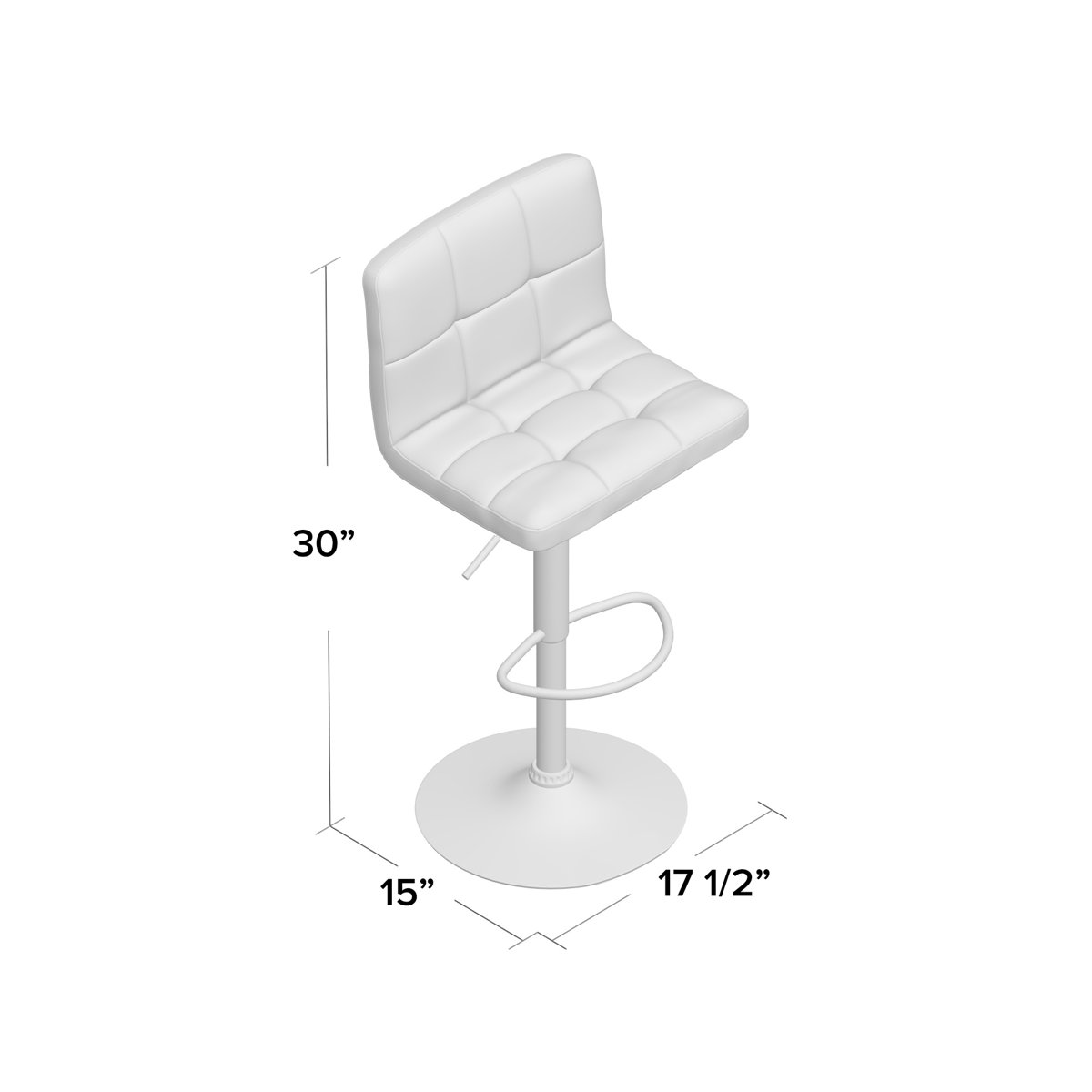 Orren Ellis Martel Swivel Adjustable Height Bar Stool & Reviews Wayfair